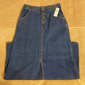 Brand New Anthropologie Holding Horses Denim Jean Skirt